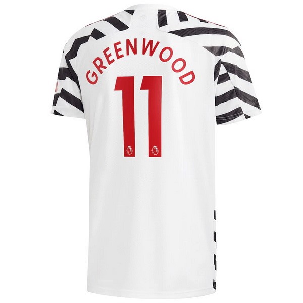 Camiseta Manchester United NO.11 Greenwood Tercera equipo 2020-2021 Blanco